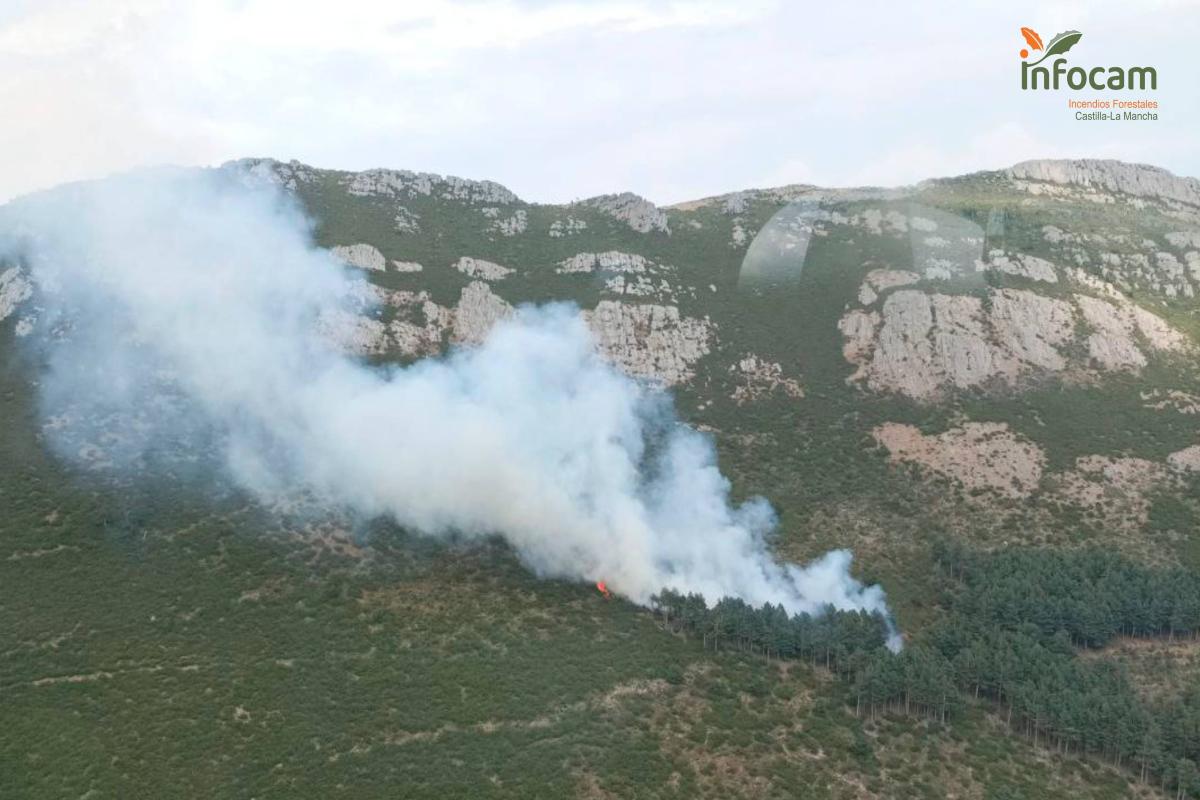 Incendio en Cantalojas, Guadalajara