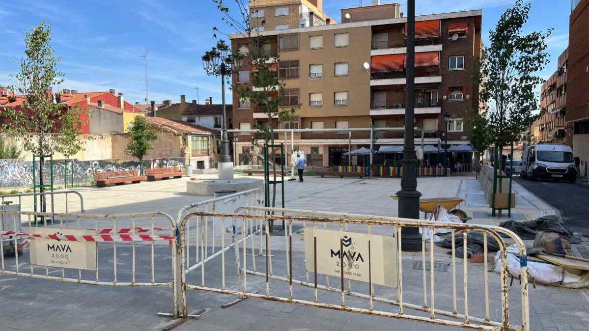 Obras de la Plaza Prim en Guadalajara 