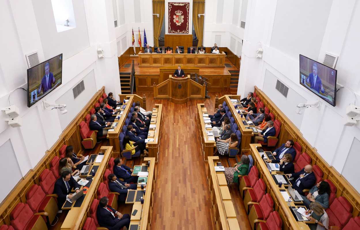 Pleno en las Cortes de Castilla-La Mancha.