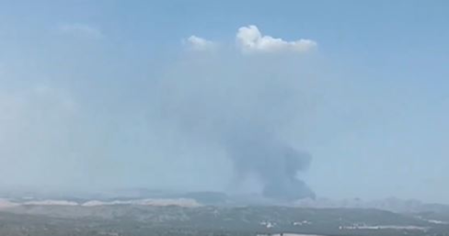 Incendio forestal en Hellín.