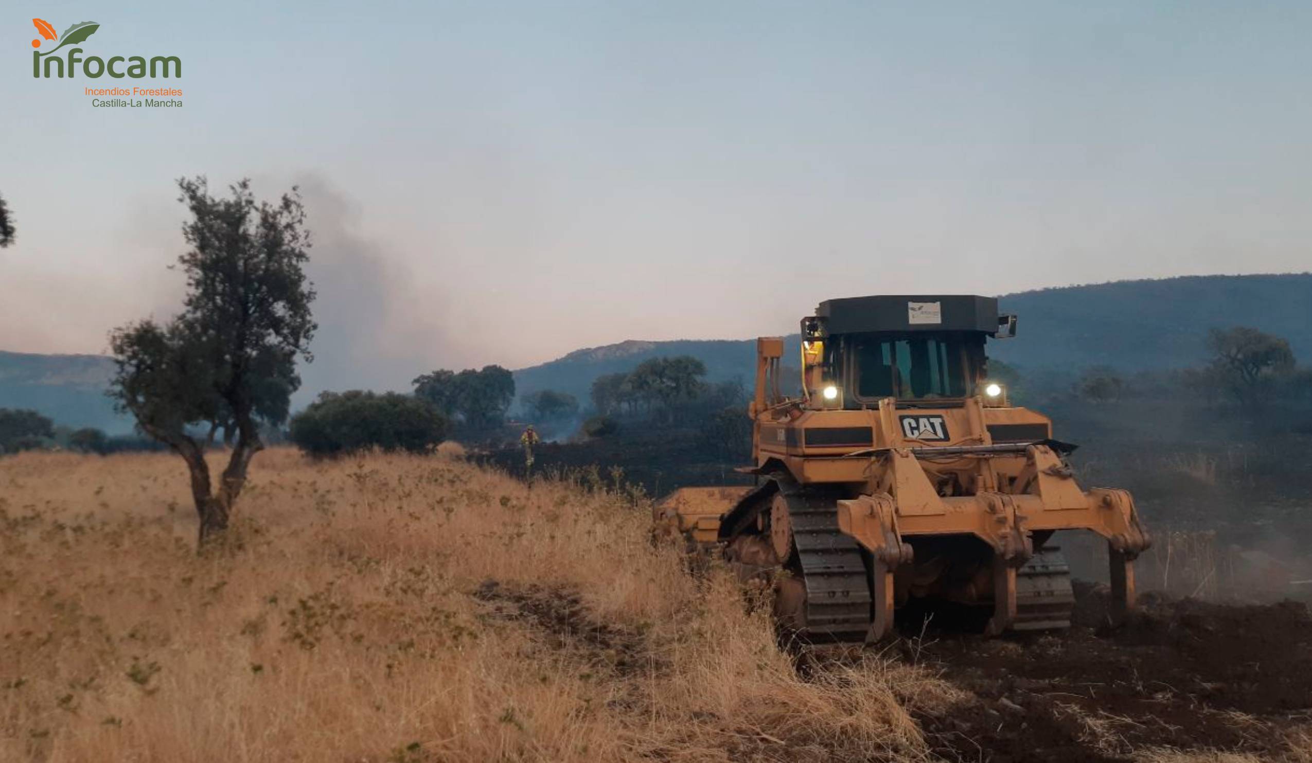 Incendio forestal en Argamasilla