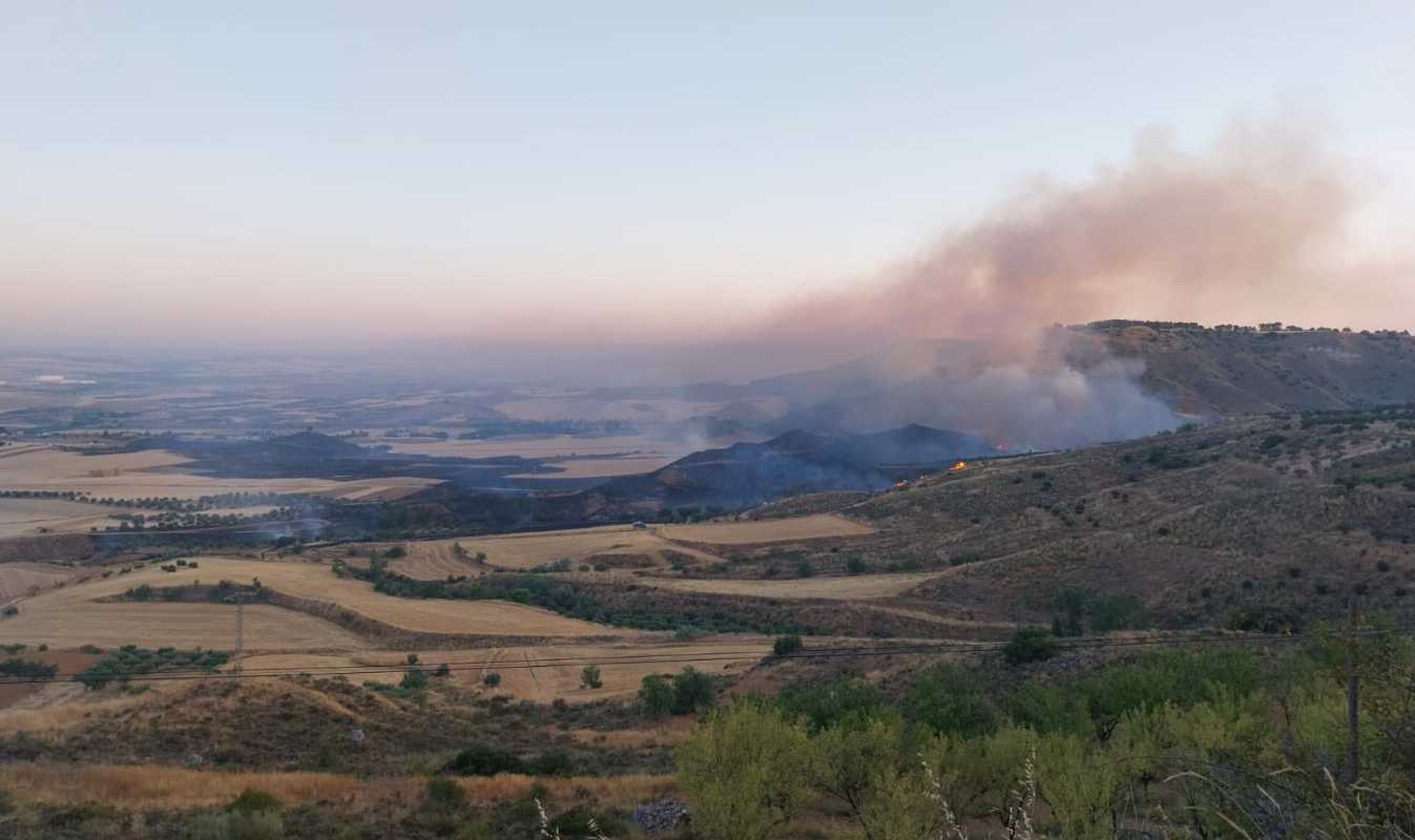 Incendio en Iriépal.