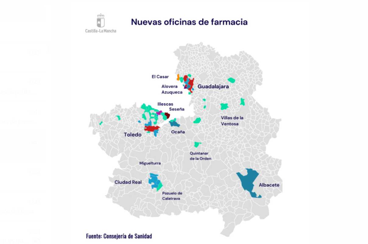 Nuevas farmacias en Castilla-La Mancha.