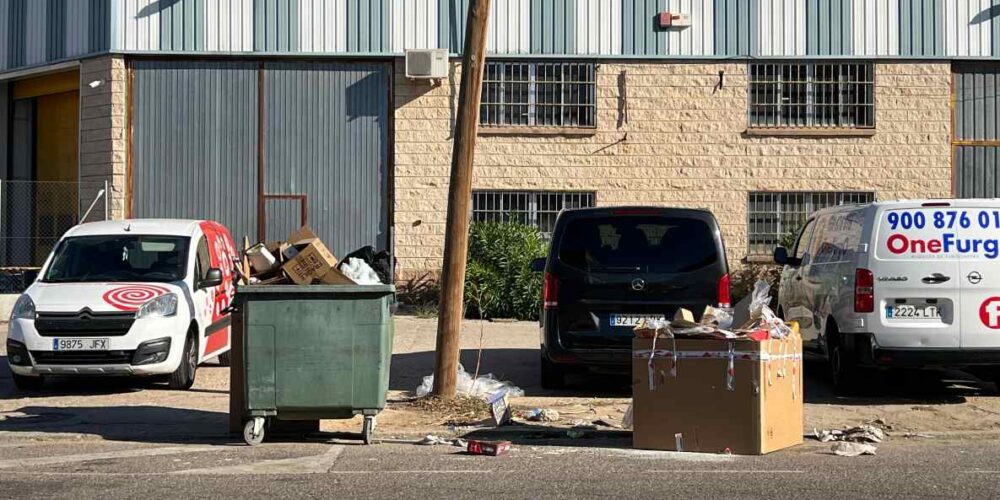 Una de las fotos del Polígono Industrial enviadas por el PSOE de Toledo.