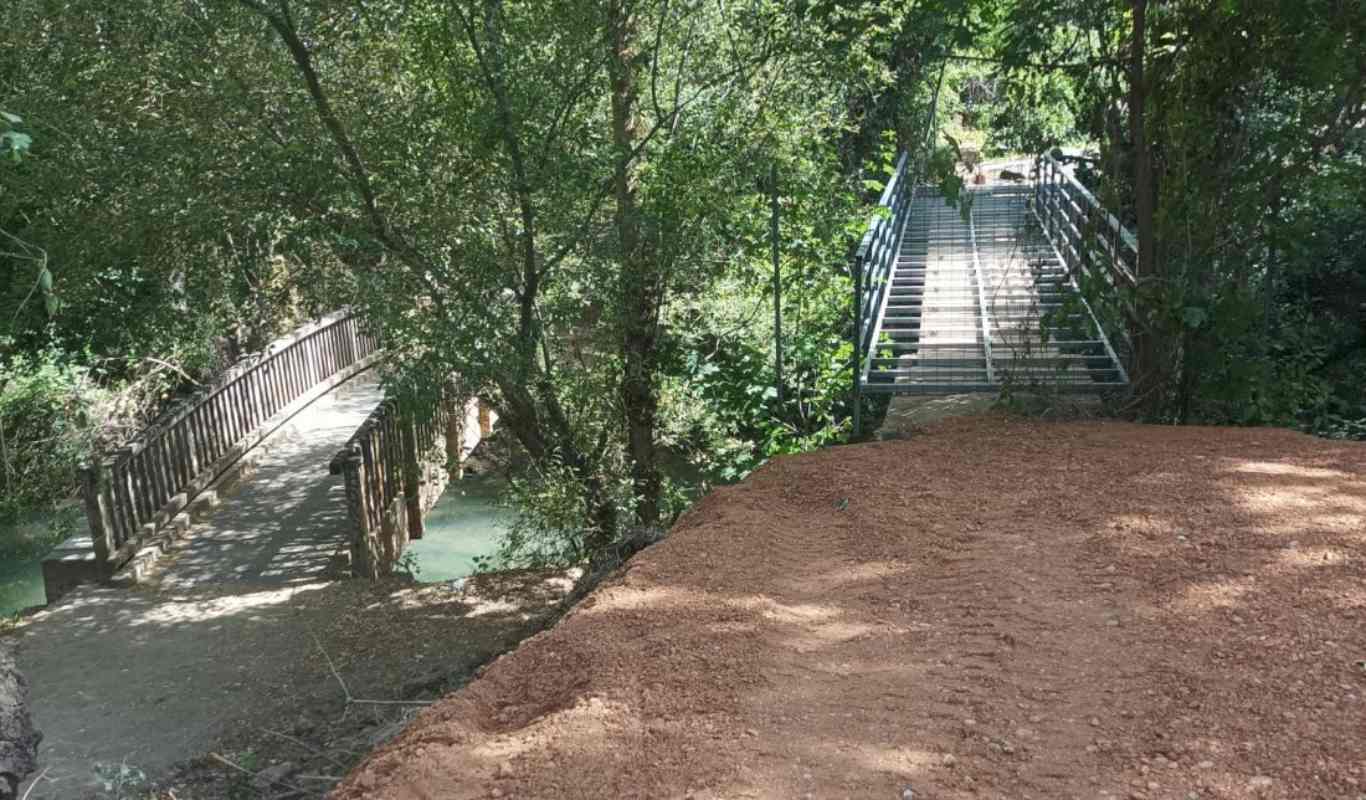 Imagen del puente sobre el Júcar, en Cuenca.