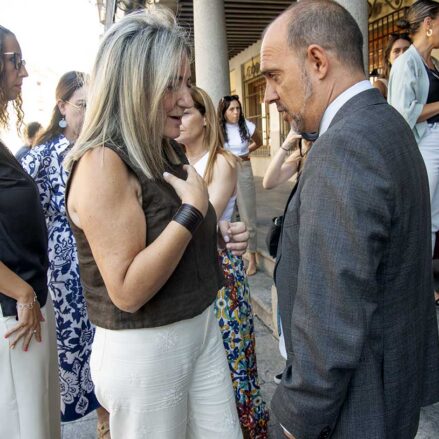 MIlagros Tolón, delegada del Gobierno en Castilla-La Mancha, y Pablo Bellido, presidente de las Cortes de CLM