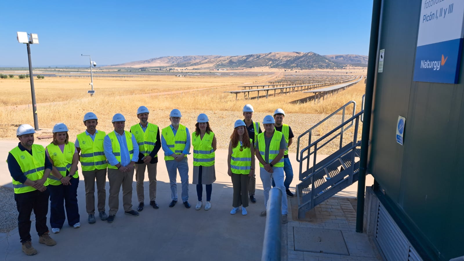 Visita a las plantas fotovoltaicas ubicadas en Porzuna