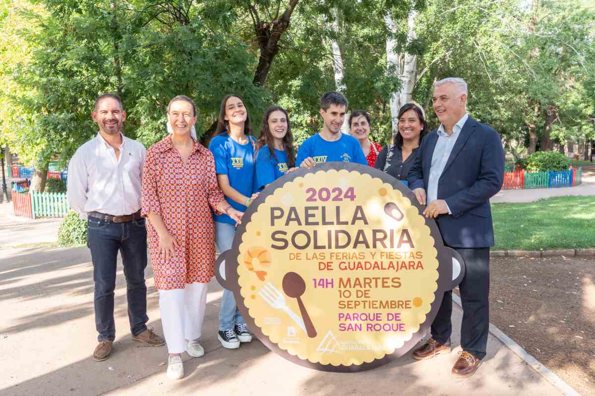 Presentación de la paella solidaria de Ferias y Fiestas de Guadalajara