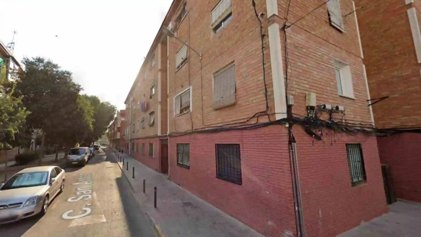 Bloque de viviendas donde ocurrió el suceso, ubicado en la calle San Antón de Ciudad Real