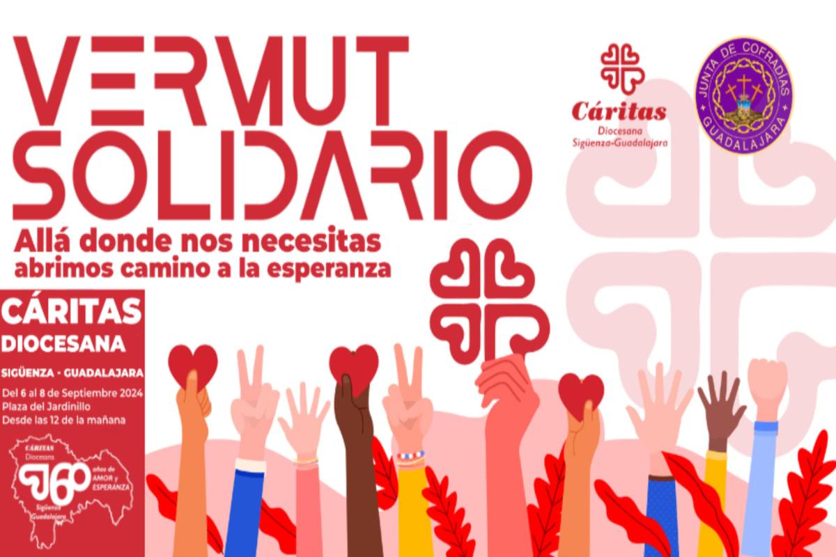 Cartel Vermú Solidario Cáritas Guadalajara