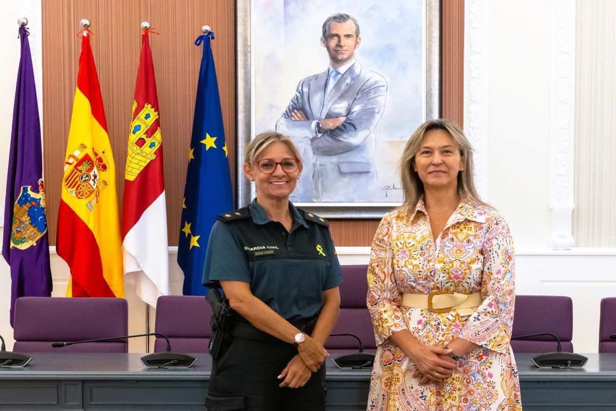 Cristina Moreno, teniente coronel de Guadalajara y Ana Guarinos, alcaldesa de Guadalajara