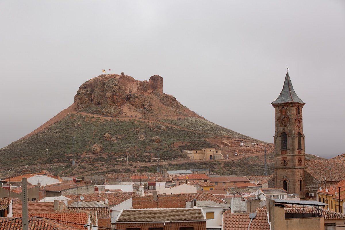 Imagen del castillo de la Estrella, en la localidad ciudadrealeña de Montiel