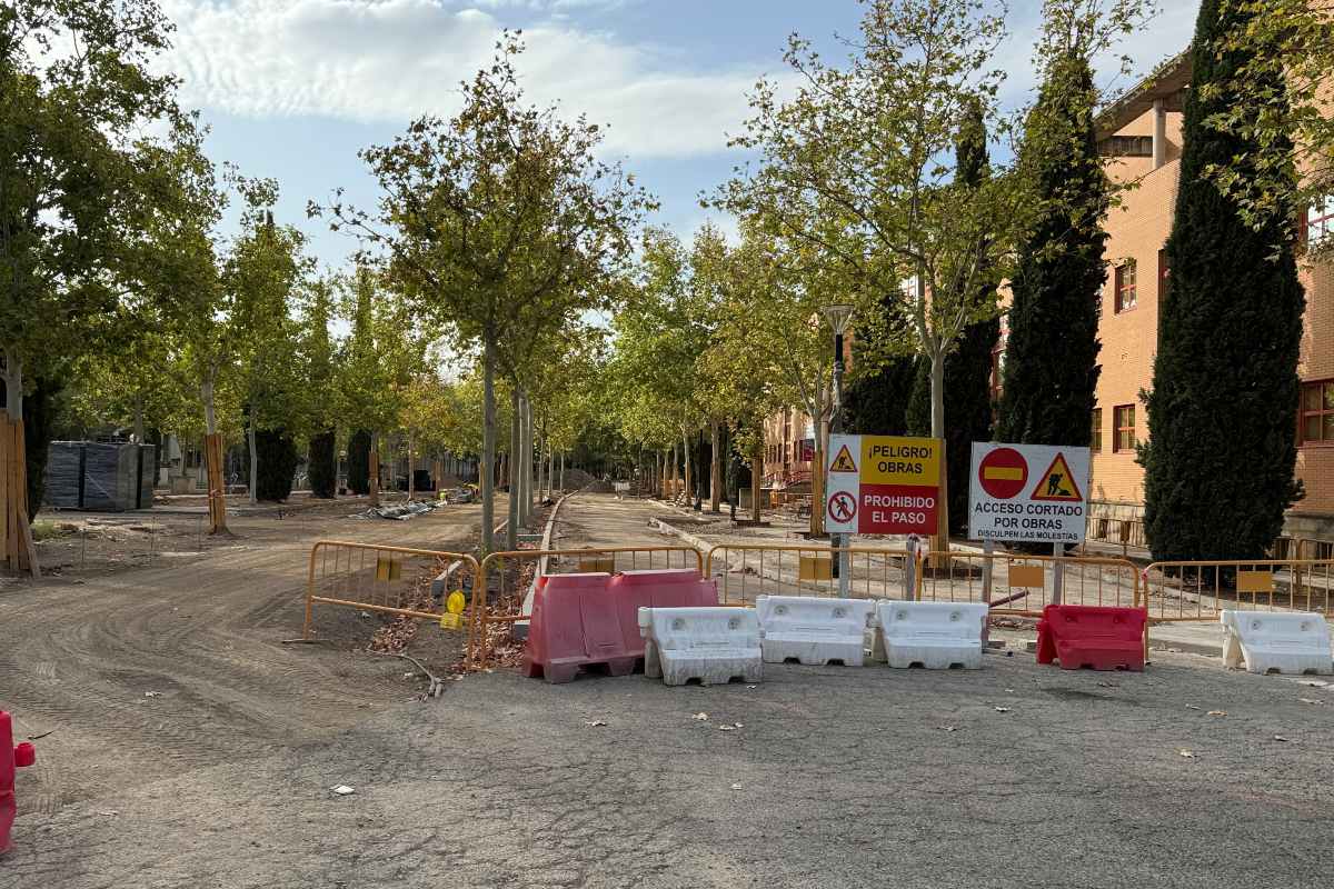 Obras en la calle Camilo José Cela de Ciudad Real