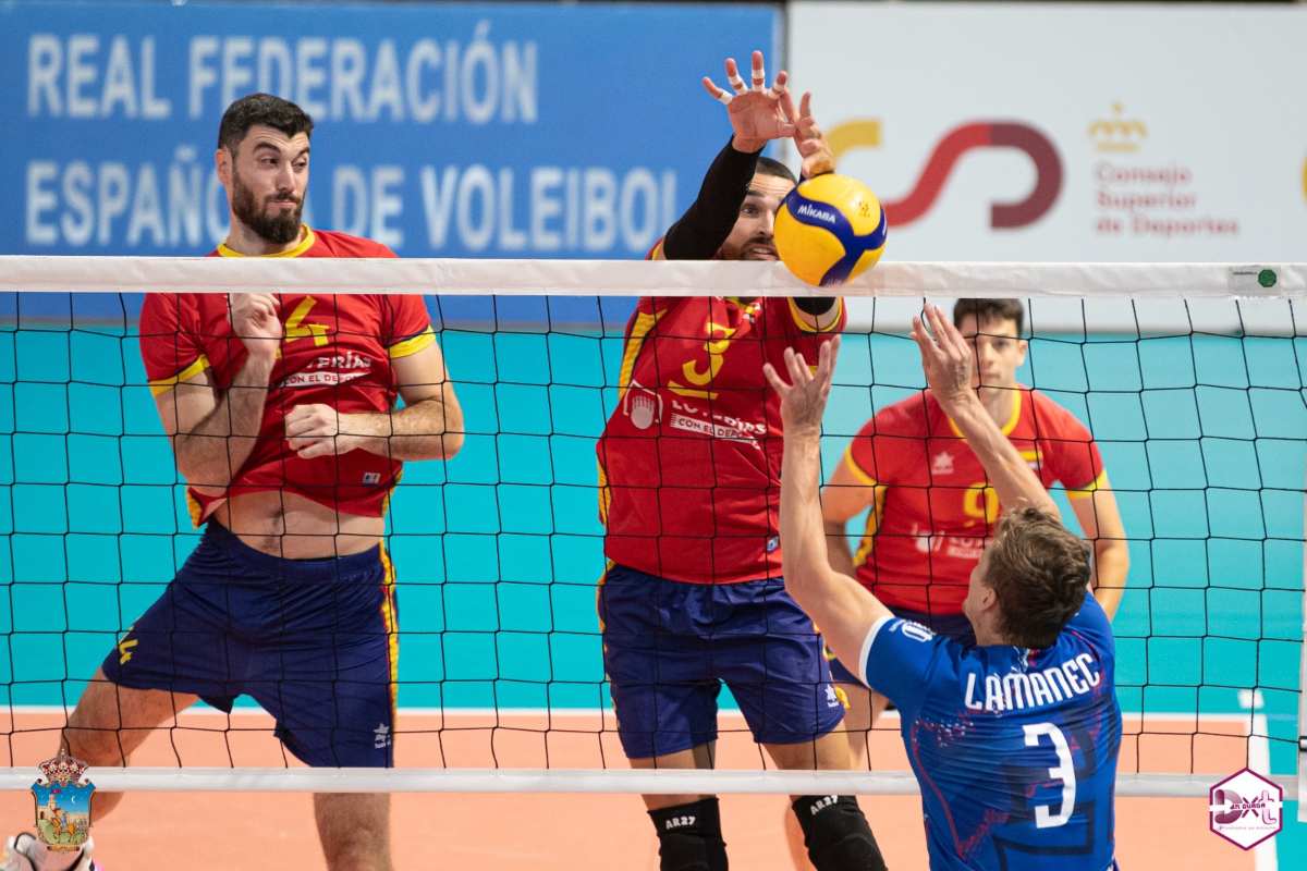 Partido amistoso de voley España-Eslovaquia