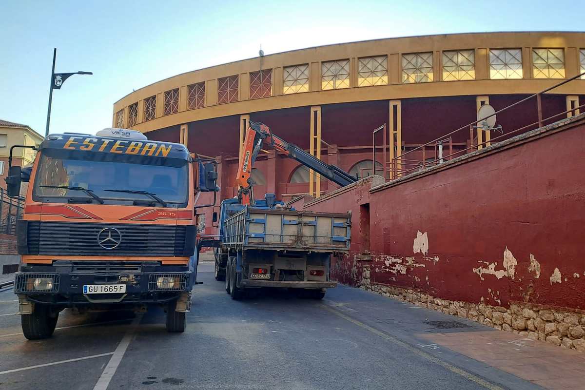 Reforma de los corrales de la plaza de toros de Guadalajara