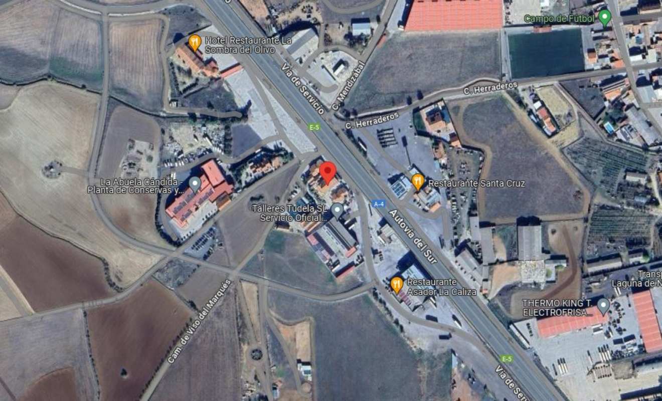 Nuevo accidente laboral en CLM, en el término de Santa Cruz de Mudela. Imagen: Google Maps.