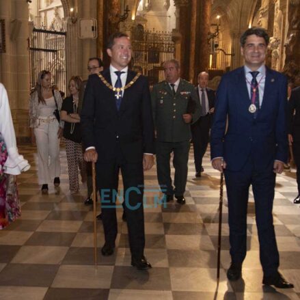 Carlos Velázquez durante la procesión de la Virgen del Sagrario