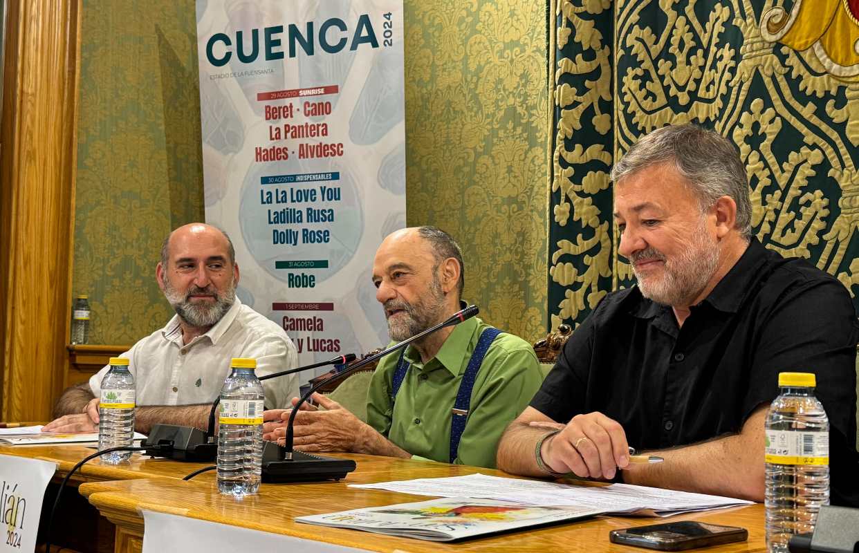 Javier Cansado, pregonero de las fiestas de San Julián, en Cuenca.