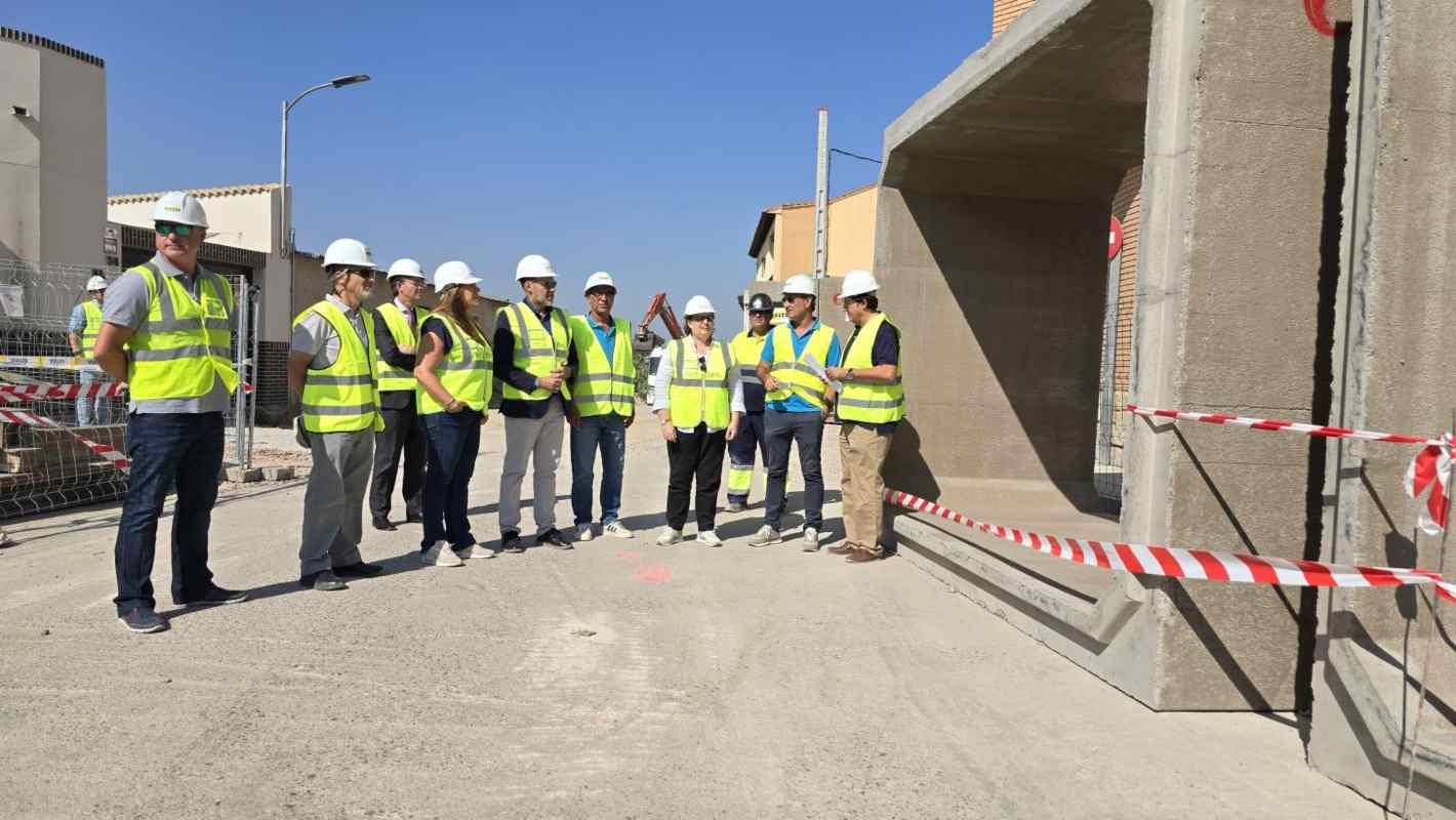 Inicio de las obras en el arroyo de la Sangüesa, en Cebolla (Toledo).