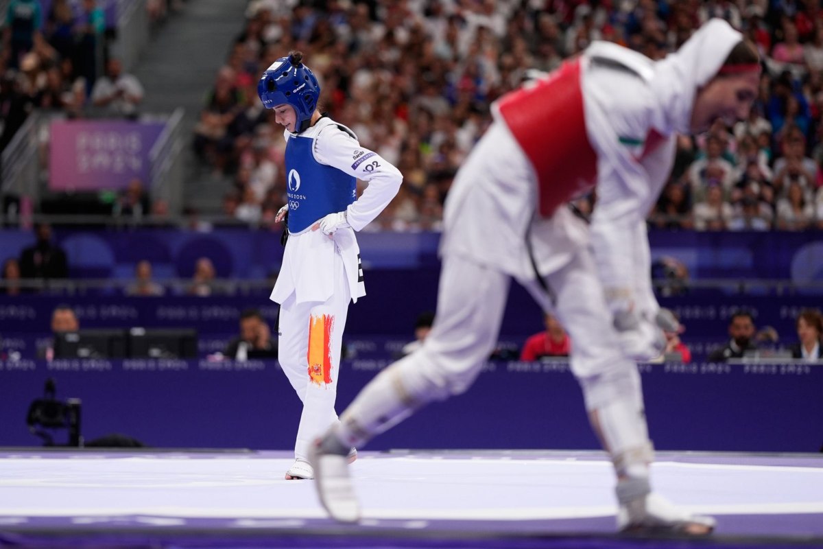 Adriana Cerezo, tras perder en su combate. Foto: COE.