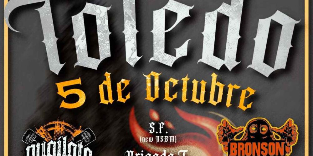 Imagen del cartel de los conciertos anunciados en Toledo.