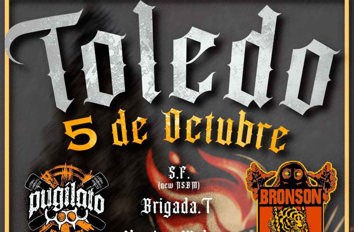 Imagen del cartel de los conciertos anunciados en Toledo.