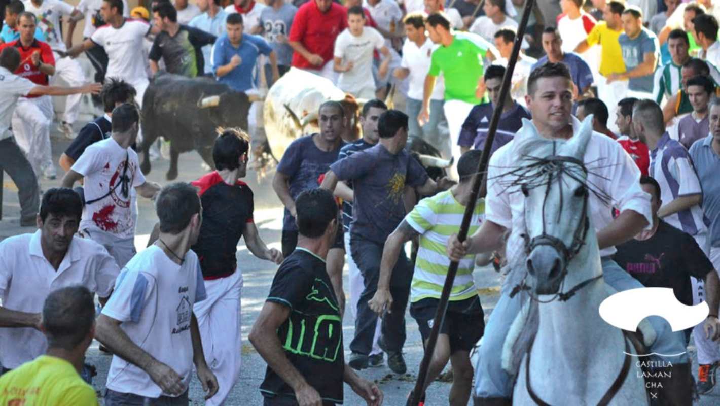 Los encierros de Brihuega son famosos. Foto: Turismo Castilla-La Mancha.