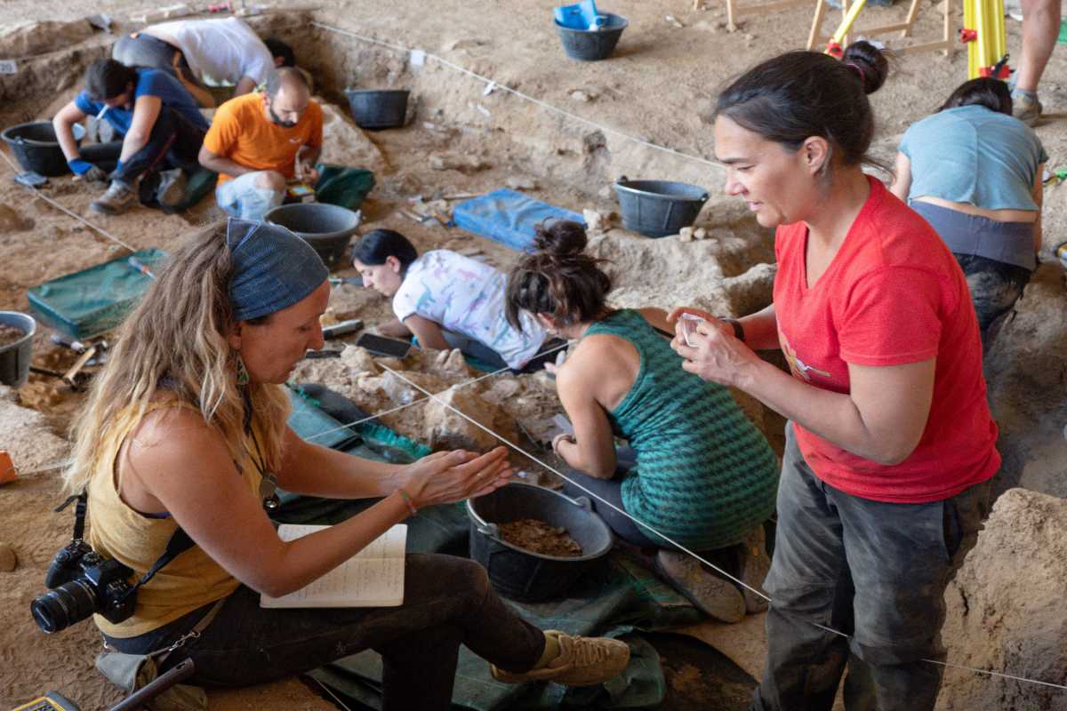 Excavaciones en el yacimiento de La Malia en Tamajón (Guadalajara)