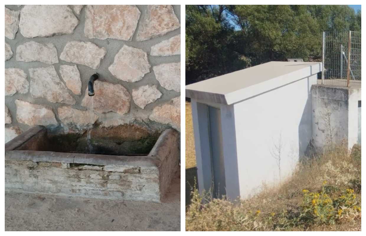 Fuente Aguanfría y fuente de la Malena, en Carboneras de Gudazaón.