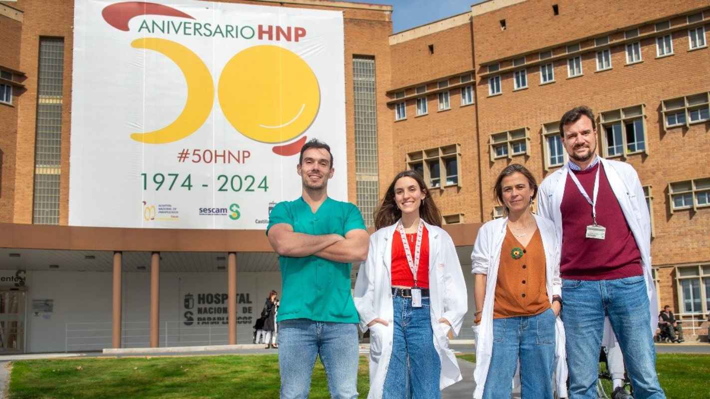 Los profesionales del Hospital de Parapléjicos que han llevado a cabo la investigación.