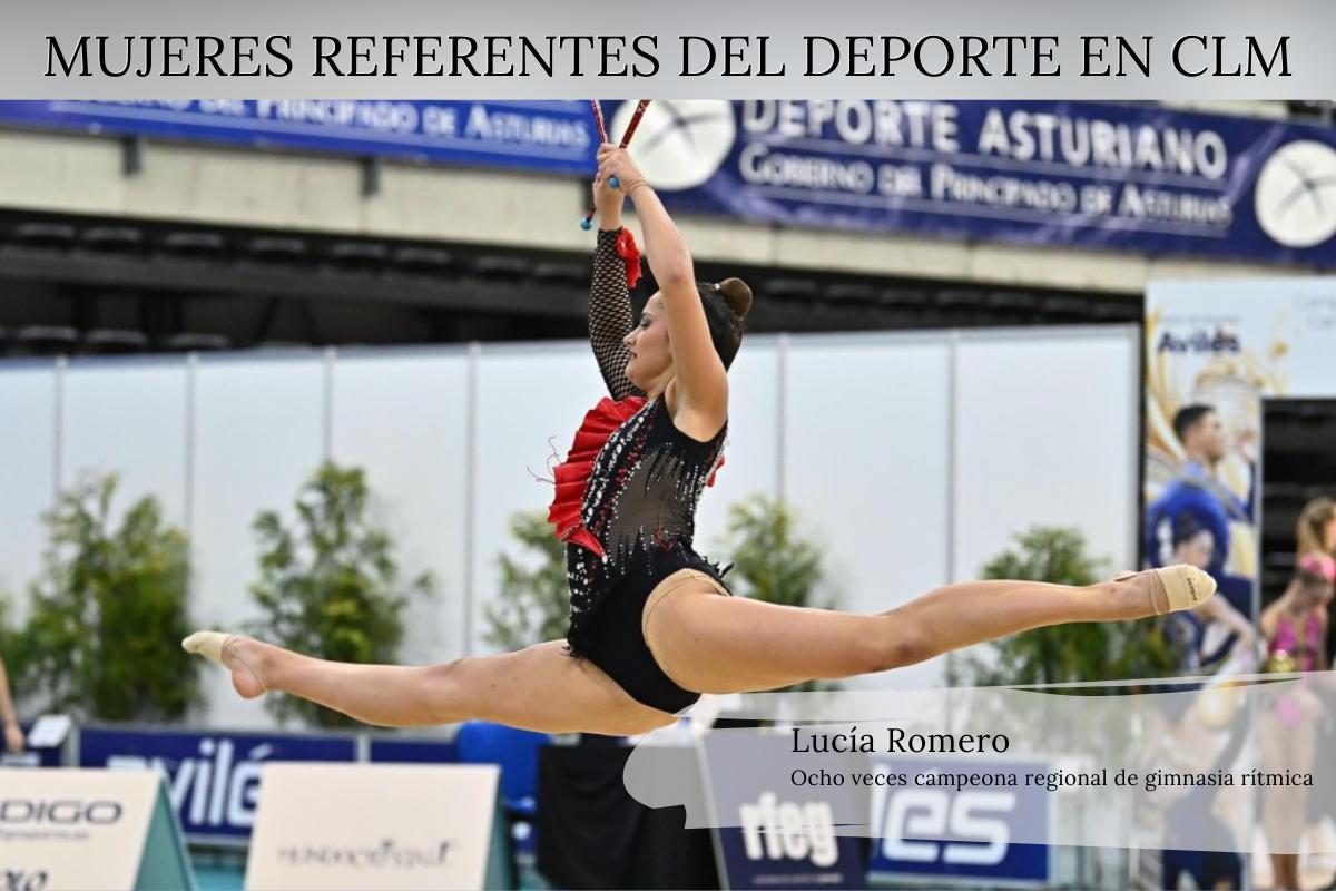 Lucía Romero o el entusiasmo por la gimnasia rítmica.