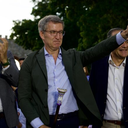 Acto del Partido Popular con el presidente nacional, Alberto Núñez , y el presidente del partido en Castilla- La Mancha. © Paco Núñez.