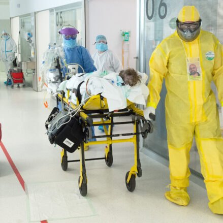 Pandemia de Covid en un centro hospitalario. © Carlos Monroy.