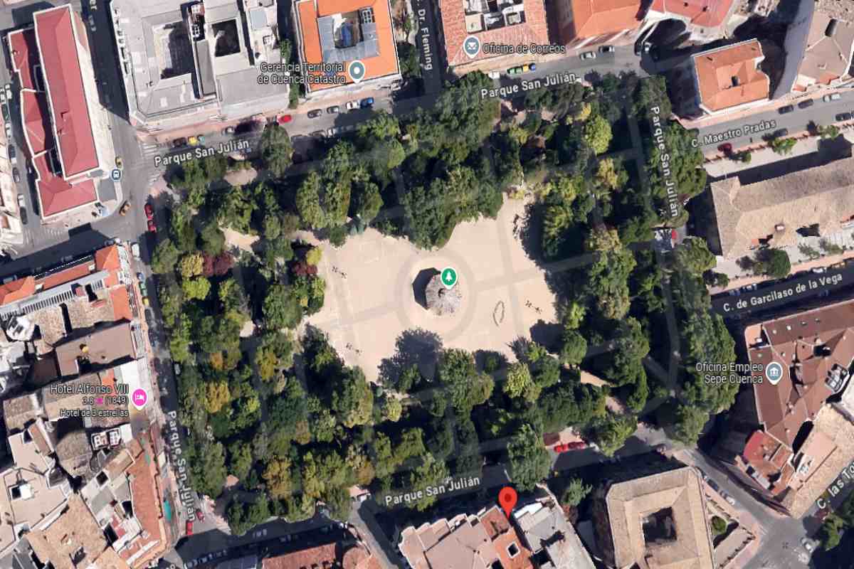 Ha ocurrido en el entorno del Parque de San Julián, en Cuenca