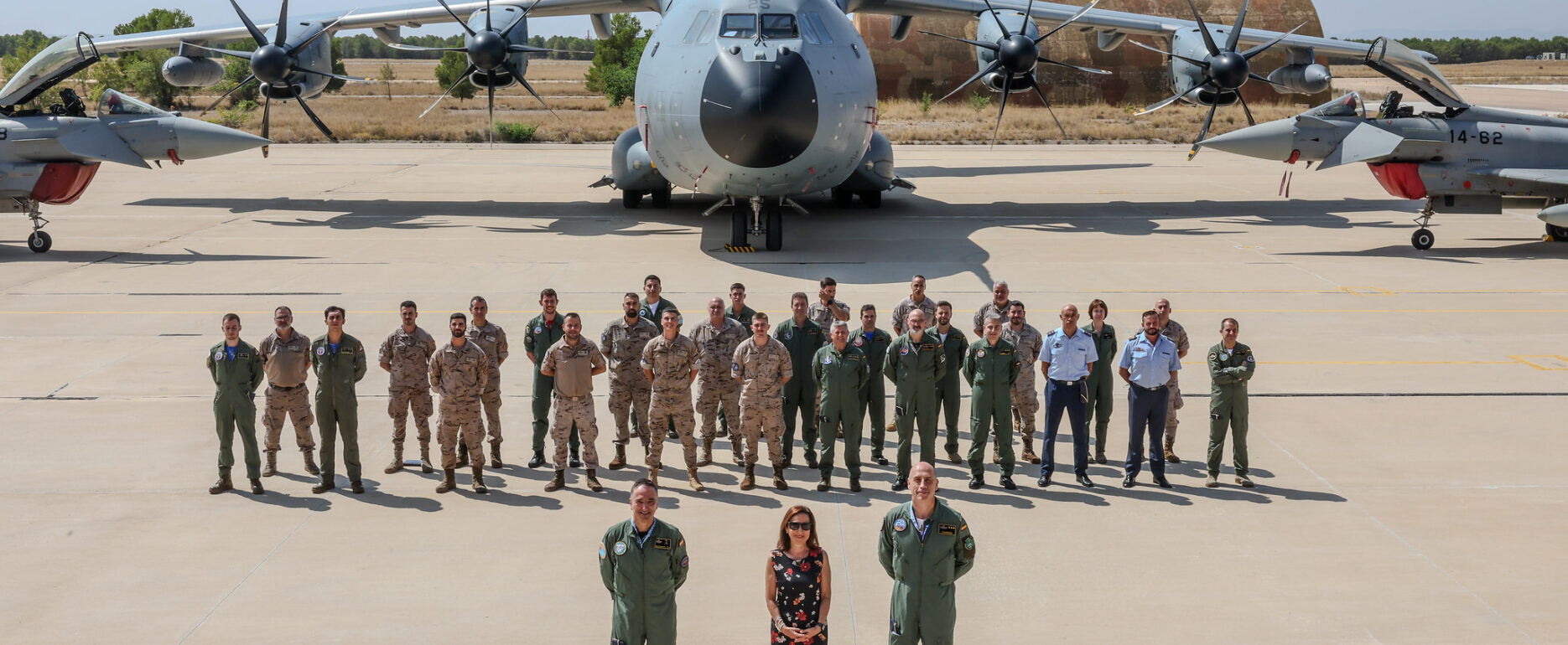 Margarita Robles visitó la base aérea de Los Llanos, en Albacete. Foto: Ministerio de Defensa.