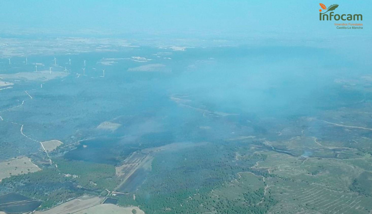 Imagen del Infocam del incendio de Valverdejo.