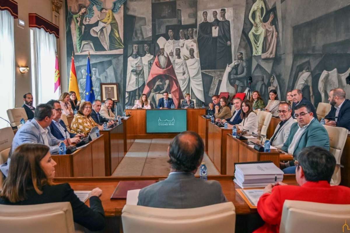 Imagen de la sesión plenaria de la Diputación de Ciudad Real de este lunes