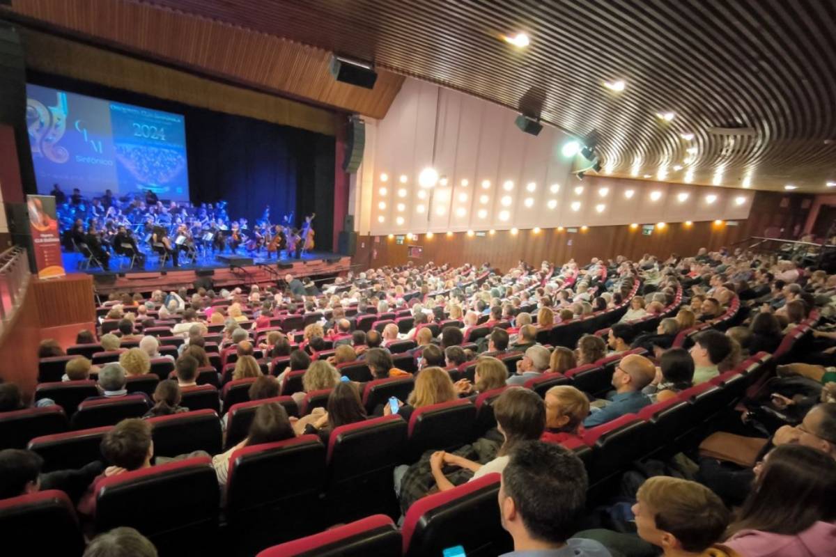 Imagen del Teatro Quijano de Ciudad Real durante una actuación musical