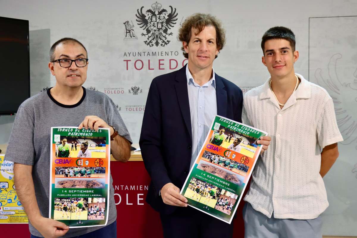 El concejal Rubén Lozano presentó el torneo de baloncesto.