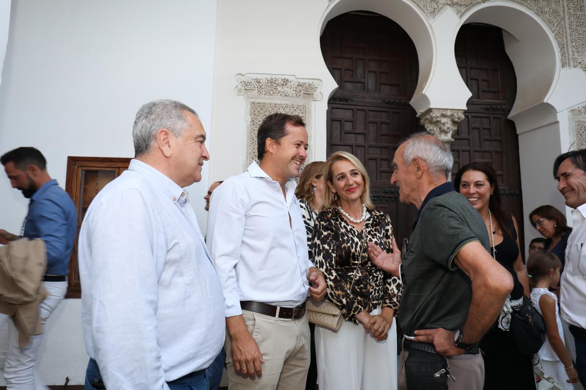 Carlos Velázquez y la vicealcaldesa Inés Cañizares, en la 'Noche del Patrimonio'.