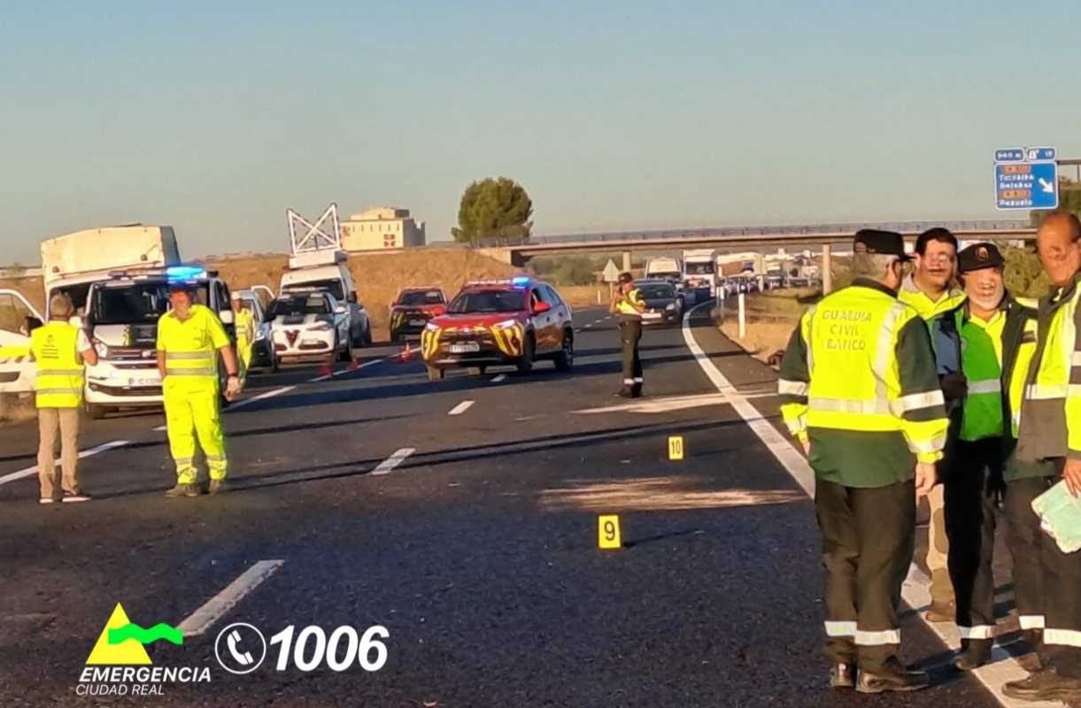 Imagen del accidente de Torralba de Calatrava. profesora consuegra