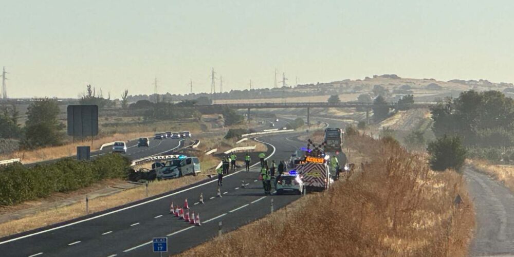 Imagen del accidente en Torralba de Calatrava