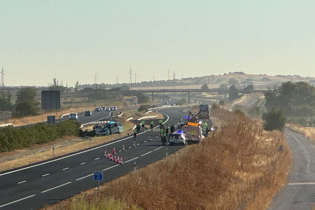 Imagen del accidente en Torralba de Calatrava