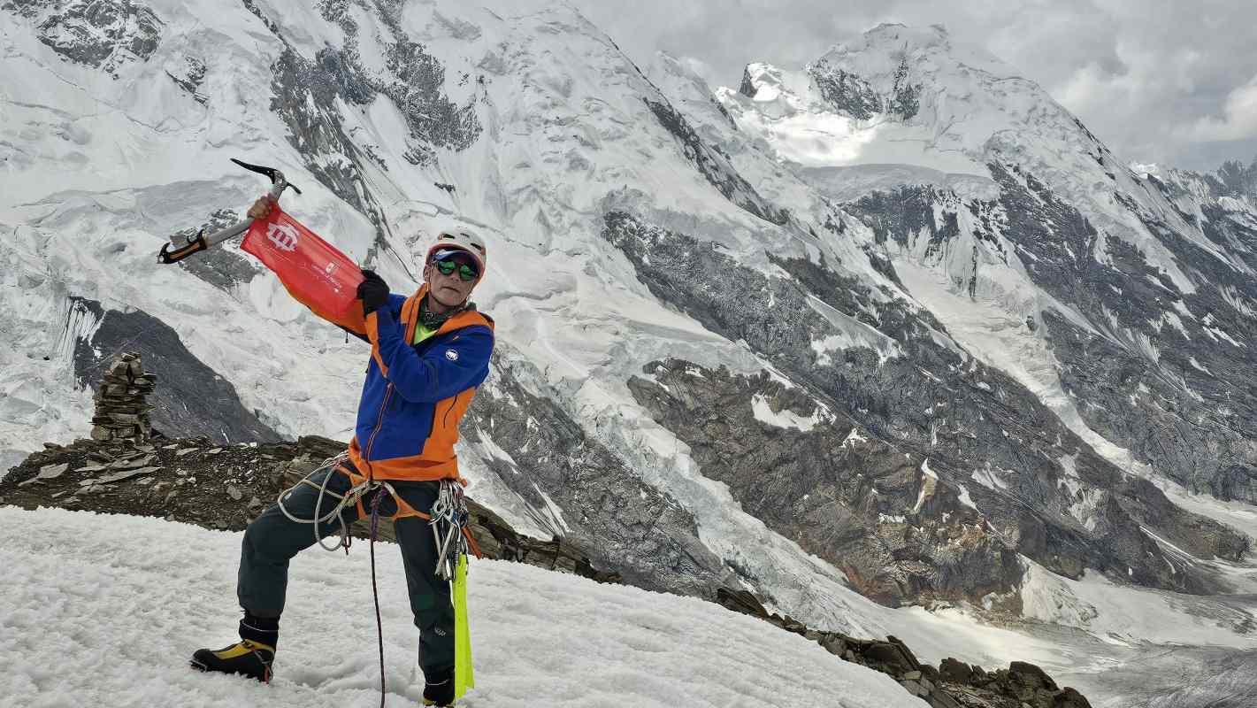 Óscar Cardo, sacando pecho por sus orígenes en una de las zonas más remotas del planeta.