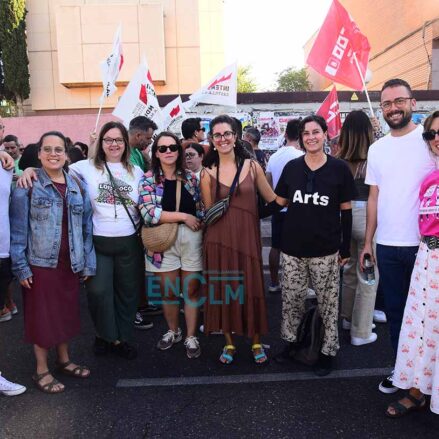 Concentración de docentes en Toledo.