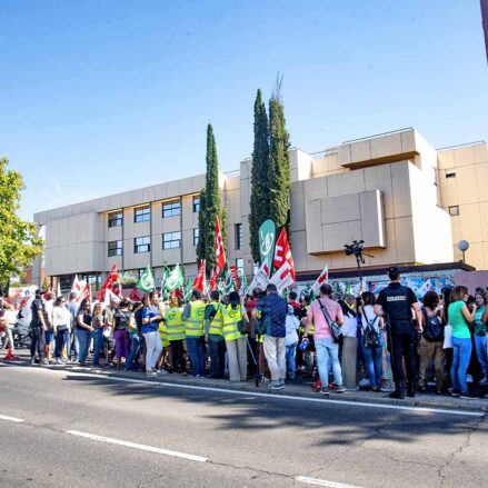 Concentración de docentes en Toledo.