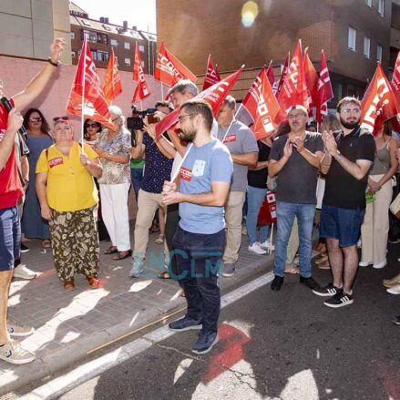 Concentración de docentes en Toledo.