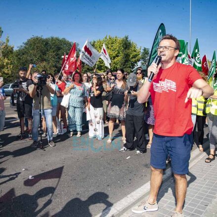 Concentración de docentes en Toledo.