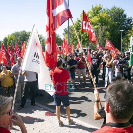 Concentración de docentes en Toledo.