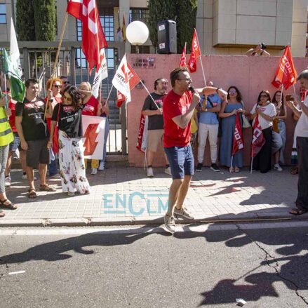 Concentración de docentes en Toledo.